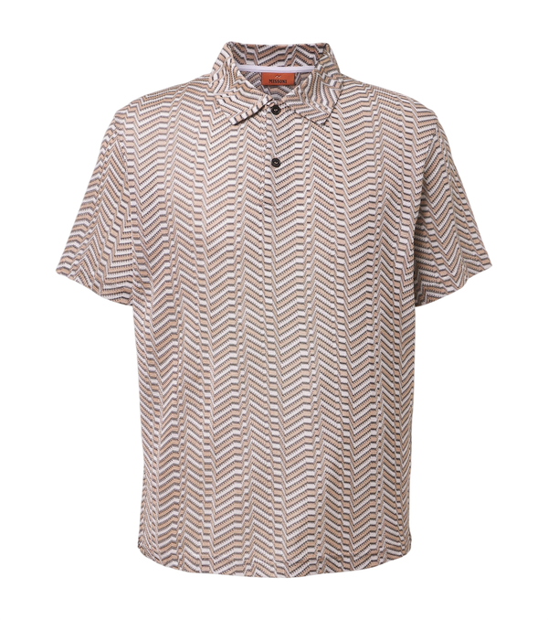 Missoni Greek Key polo shirt