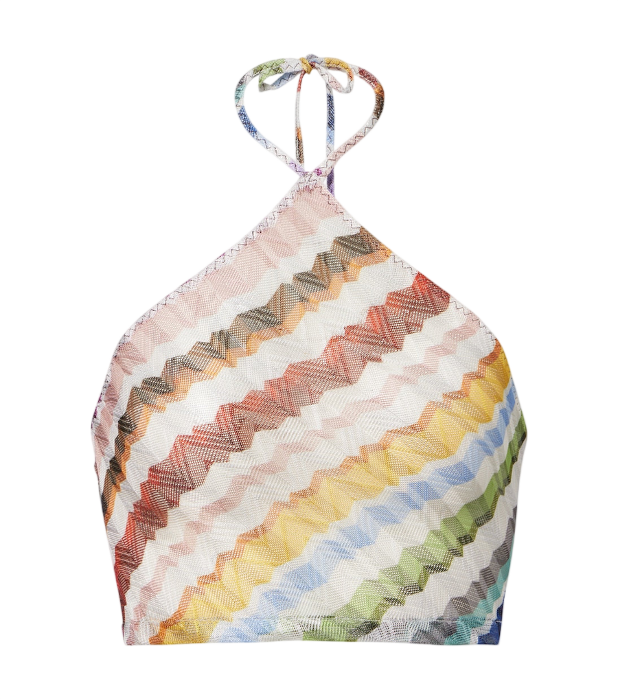 Top corto con cuello halter de Missoni