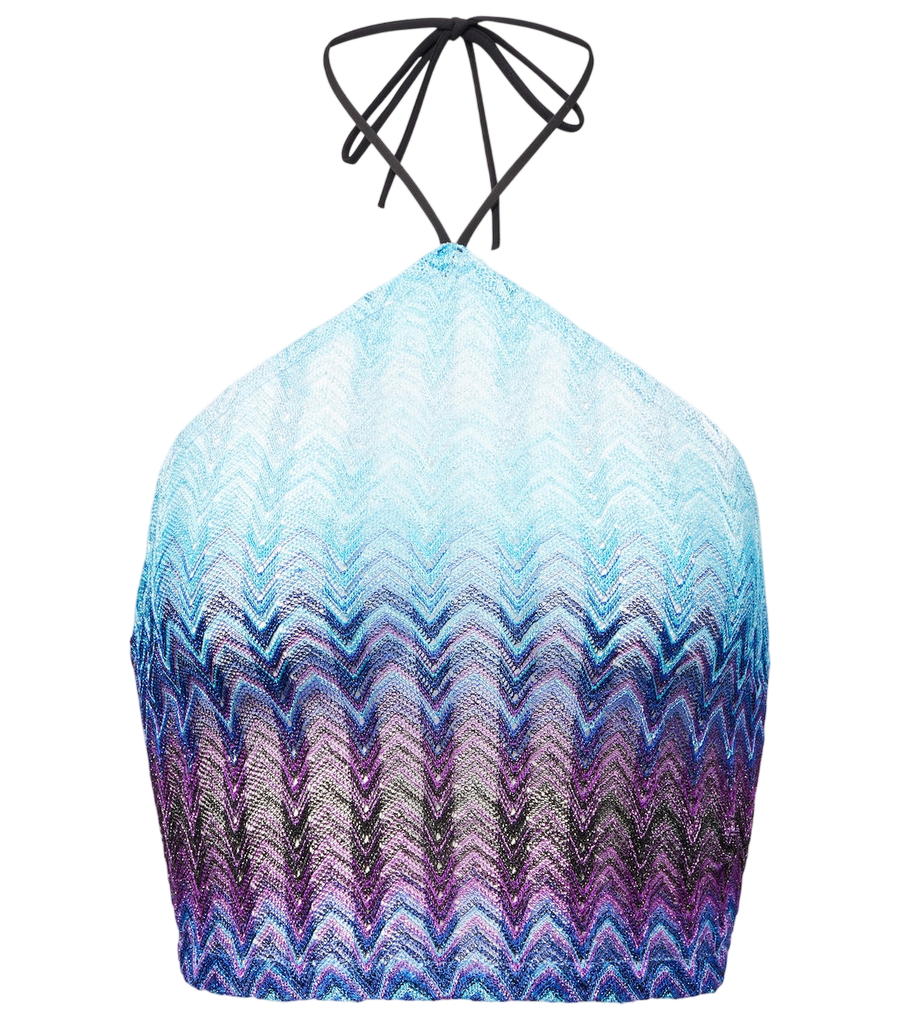 Missoni Halterneck crop top