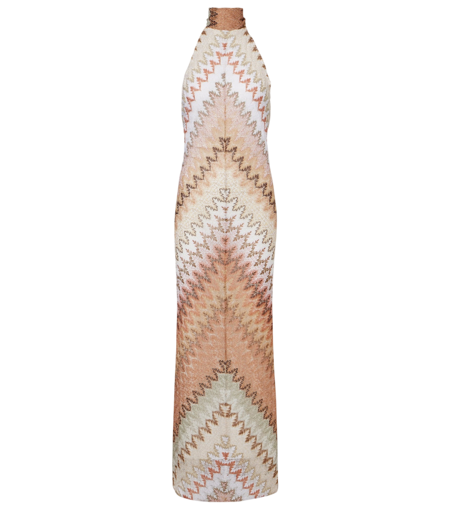 Missoni Halterneck lamé maxi dress