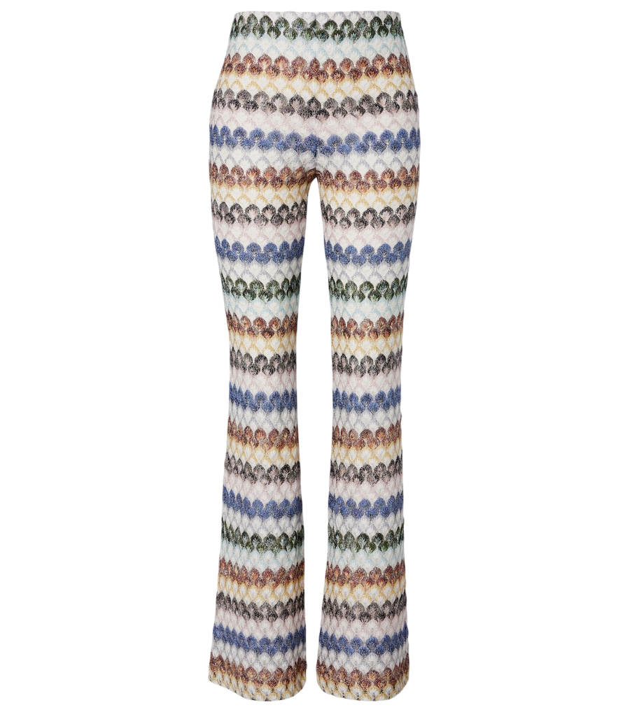 Missoni Knitted lamé flared pants