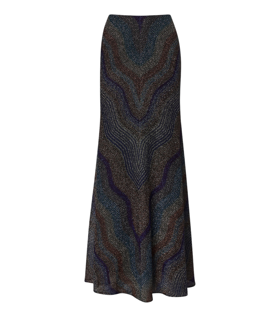 Missoni Knitted lamé maxi skirt