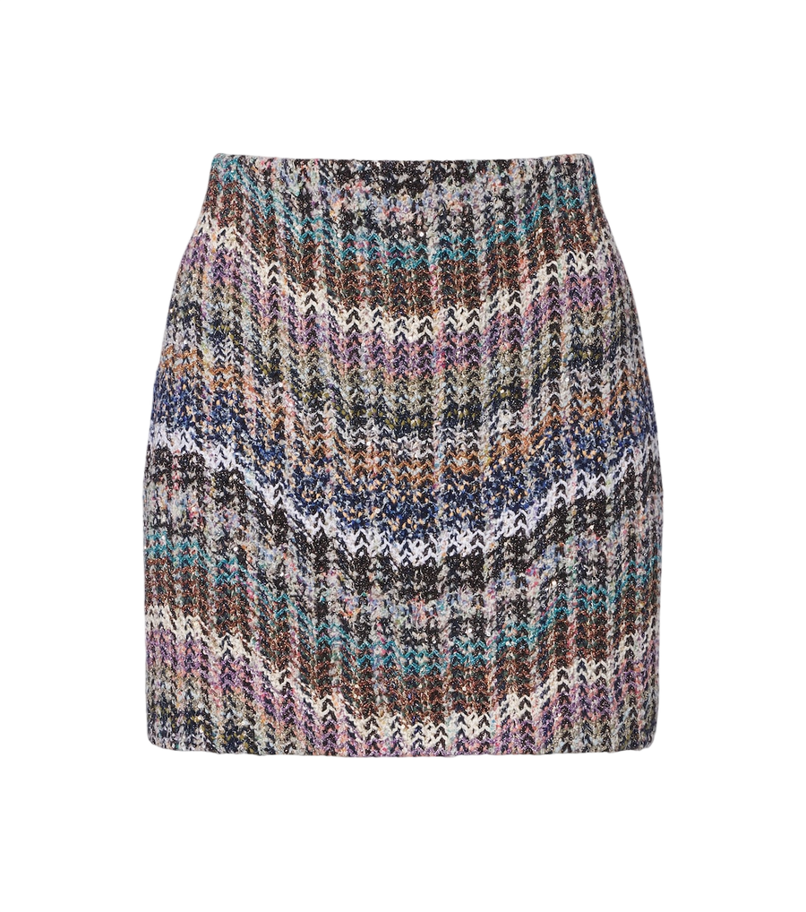 Missoni Minissaia de lamê tricotada