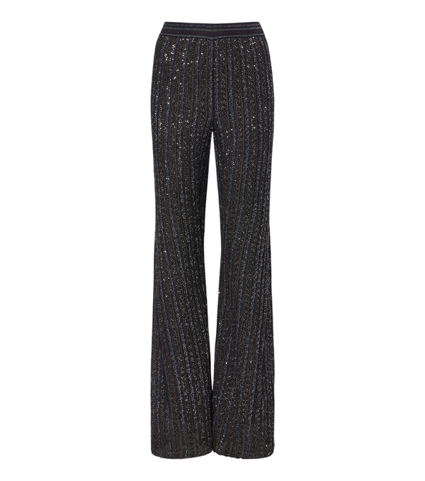 Pantalon évasé en maille à sequins Missoni