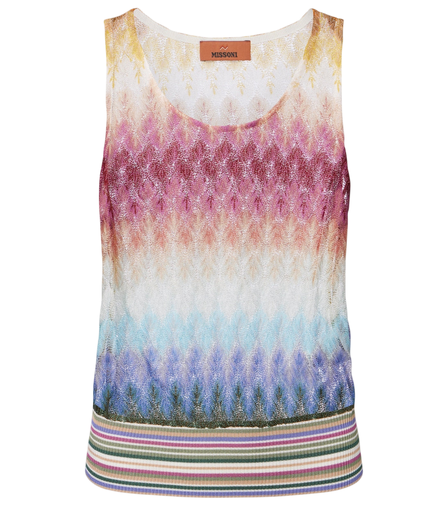 Camiseta de tirantes de punto Missoni