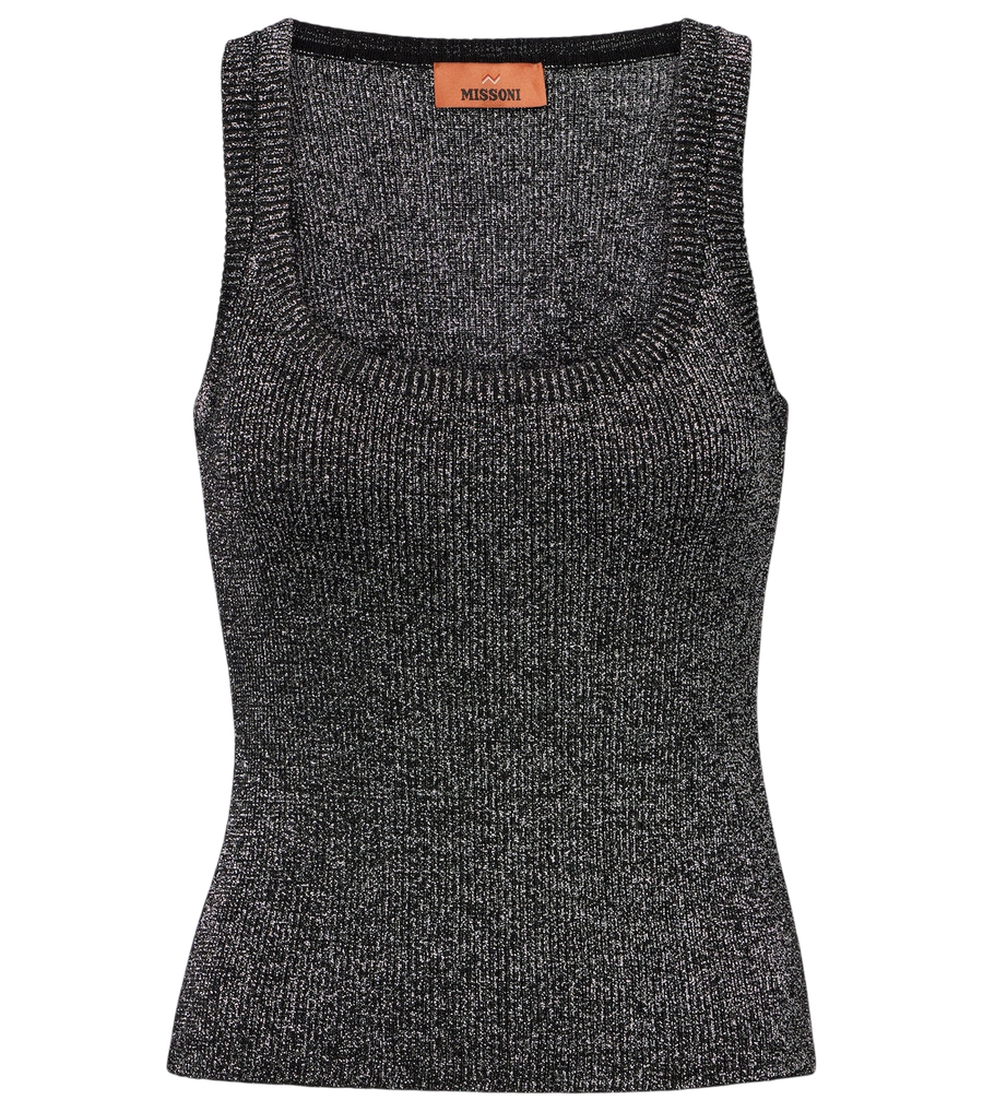 Camiseta de tirantes metalizada de Missoni