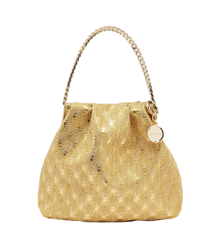 Mini sac à poignée en lamé Missoni