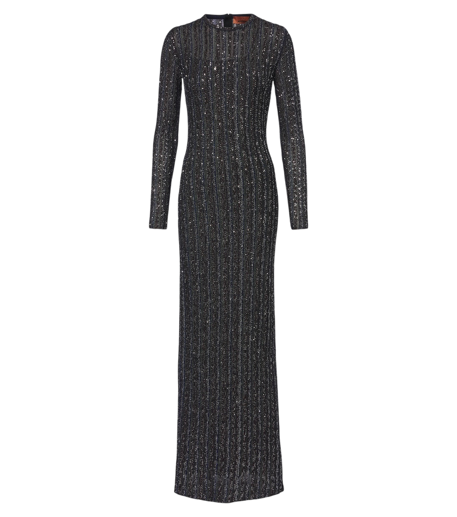 Robe longue en maille à sequins Missoni