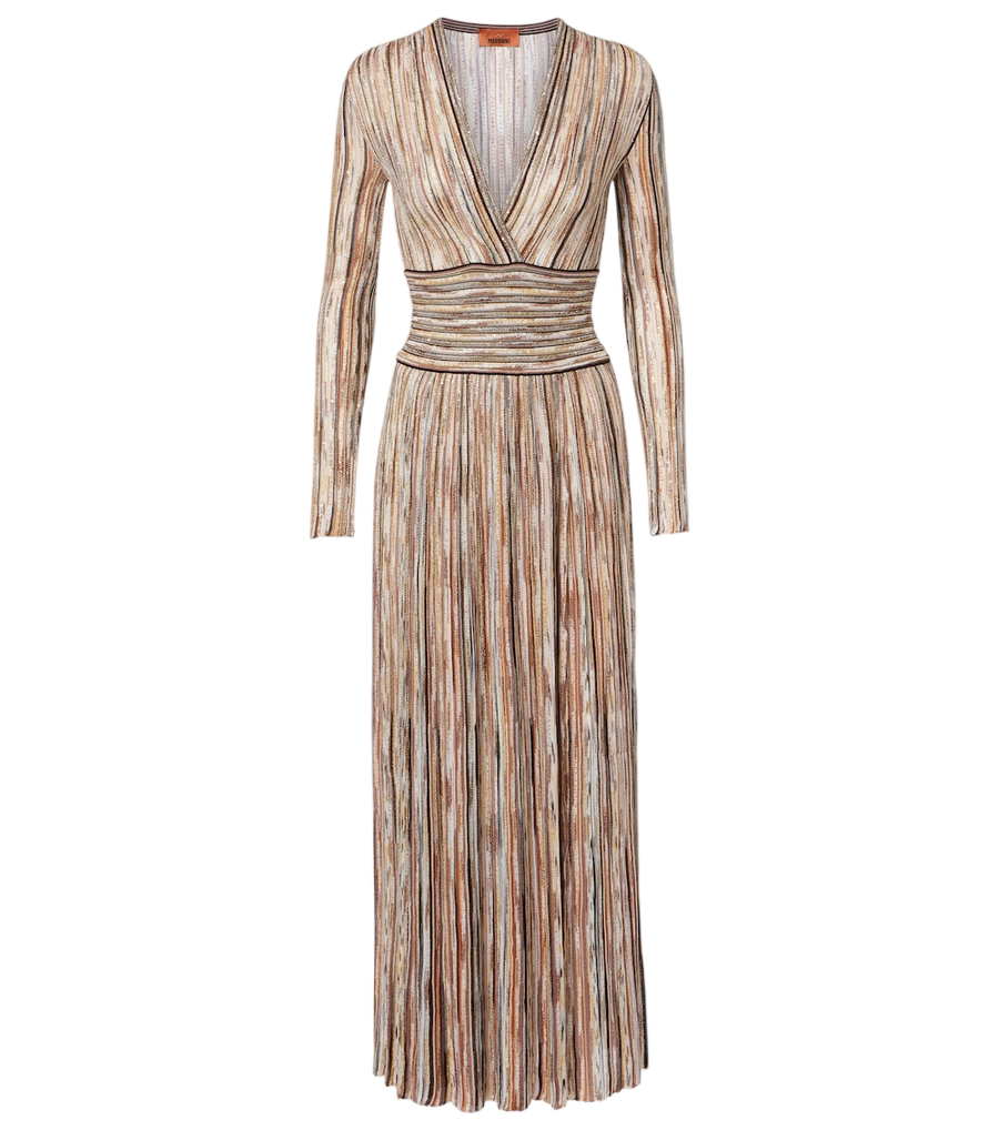 Missoni Sequined striped maxi dress