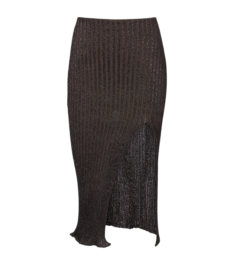 Missoni Striped lamé midi skirt