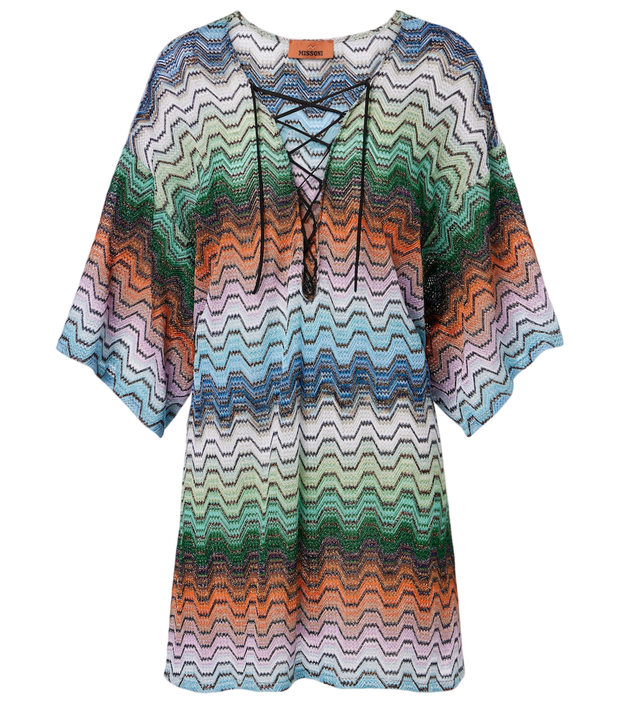 Missoni Wave lamé beach dress