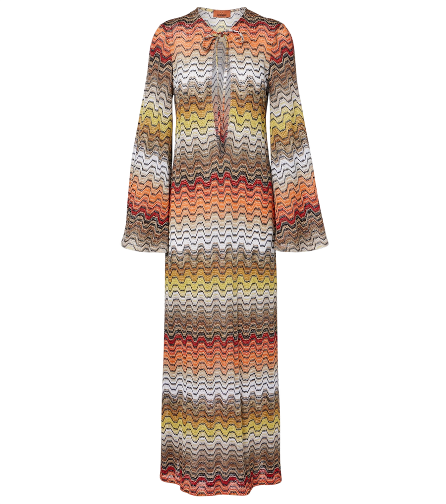 Missoni Wave lamé beach dress
