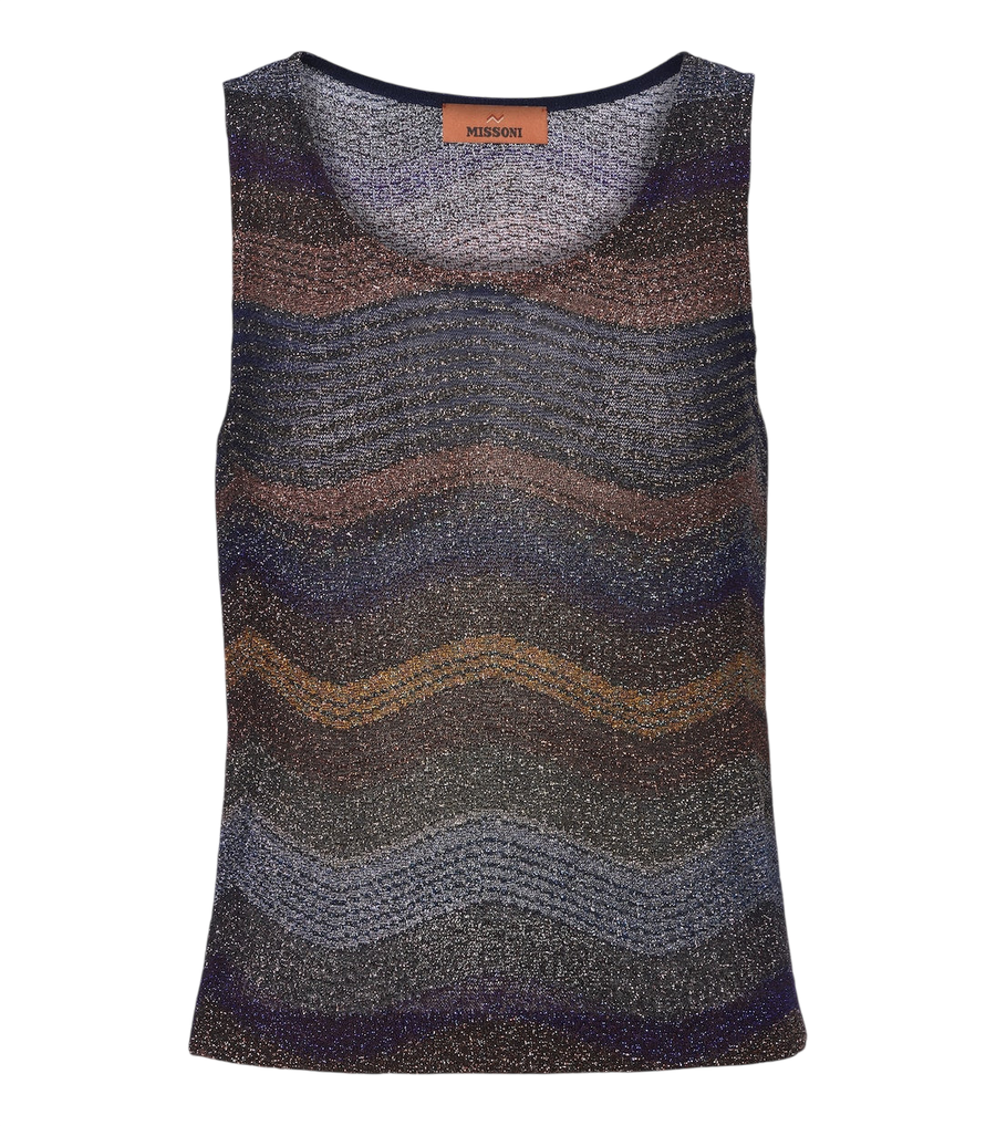 Missoni Wave lamé top