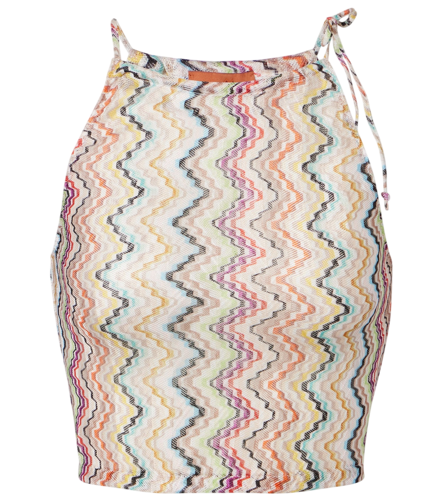 Top corto de zigzag de Missoni