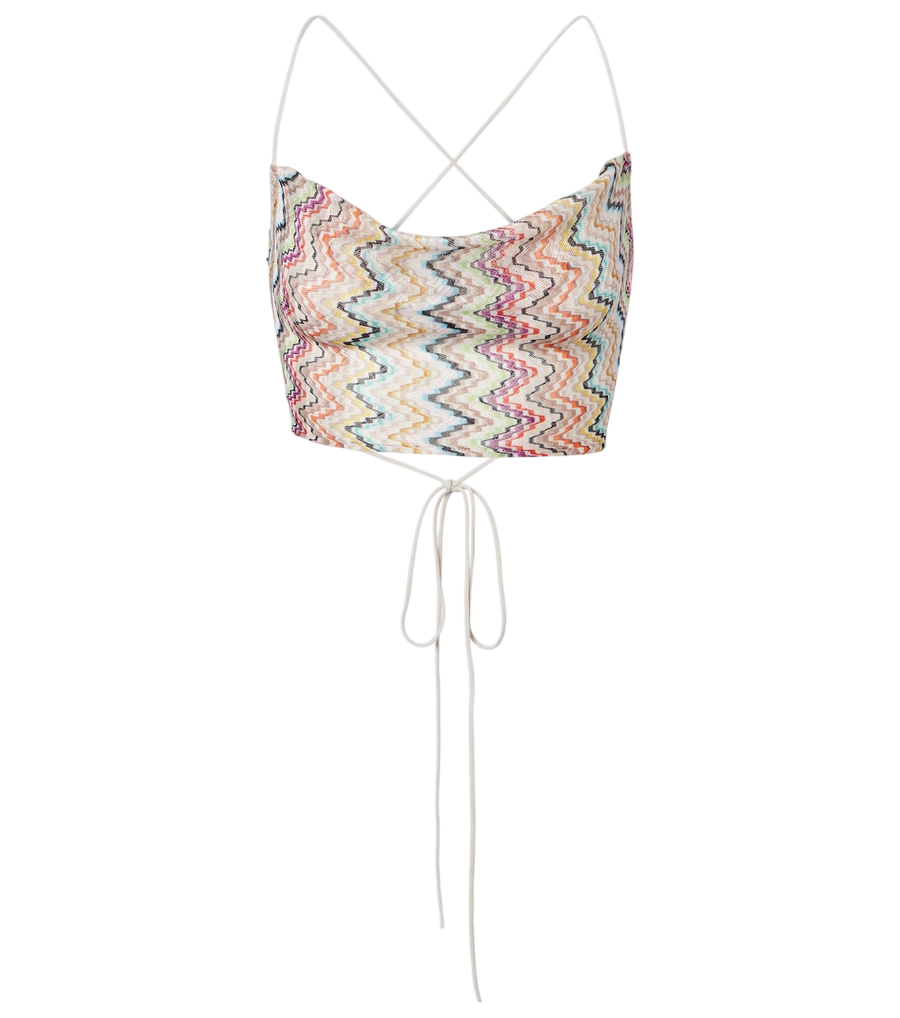Top corto de zigzag de Missoni