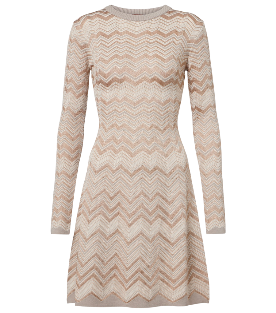 Missoni Minivestido em malha Zigzag