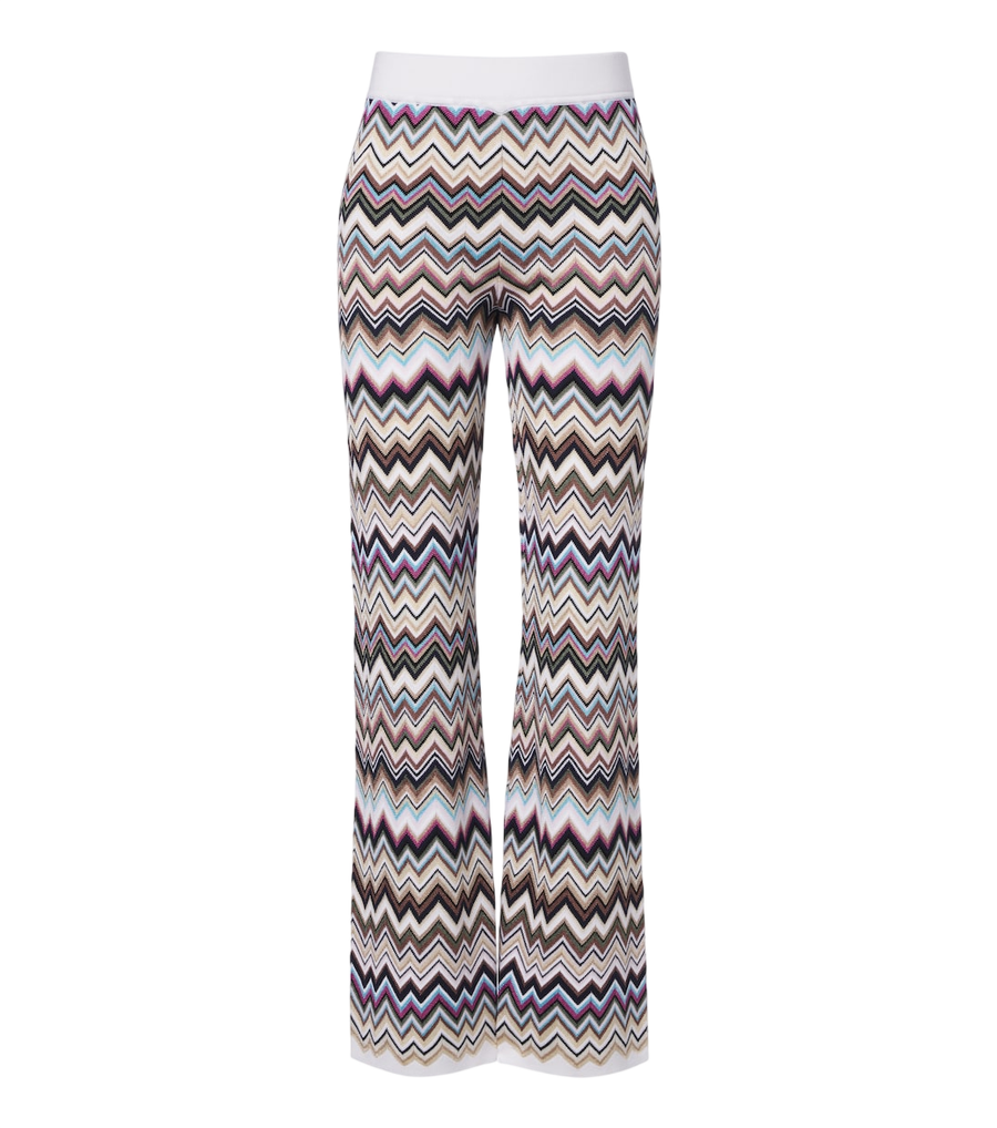 Missoni Zigzag knitted wide-leg pants
