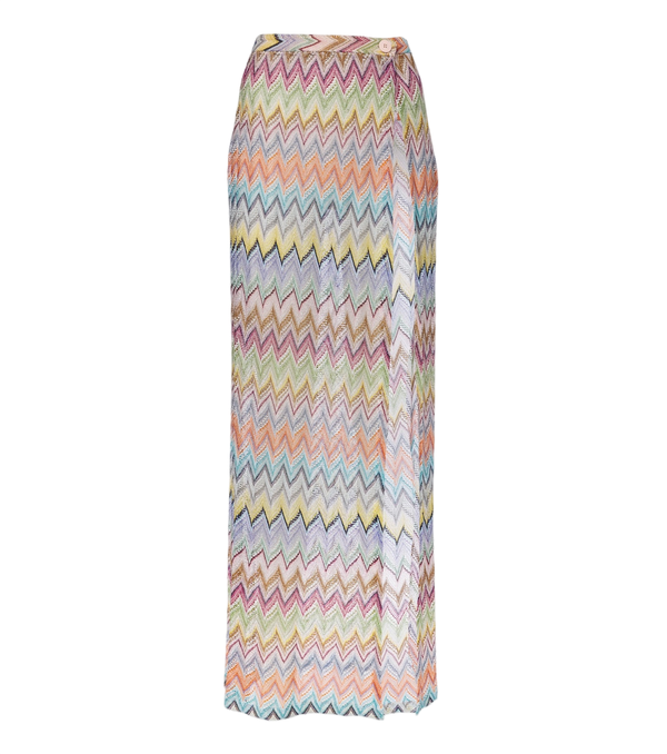 Missoni Copricostume da spiaggia in lamé a zigzag