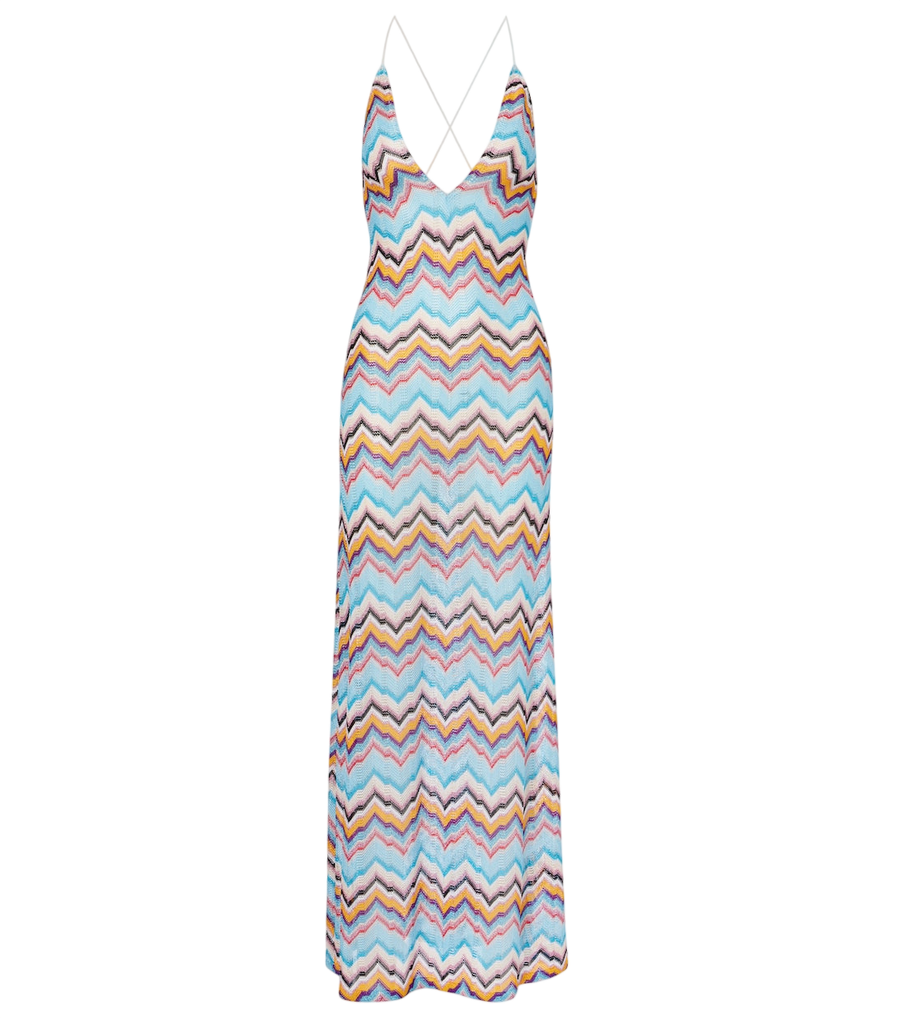 Missoni Abito da spiaggia Zigzag in lamé