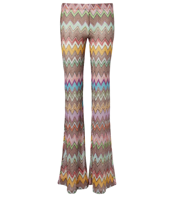 Missoni Zigzag lamé flared pants
