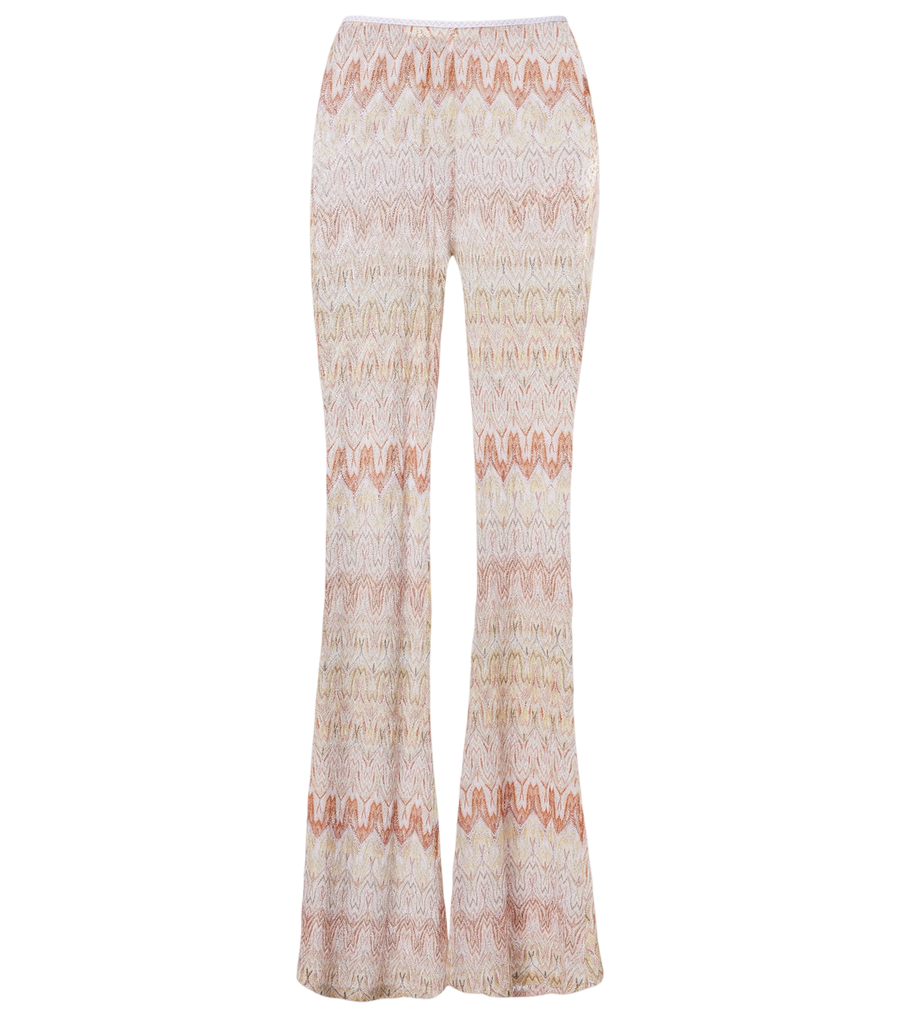Missoni Zigzag lamé flared pants