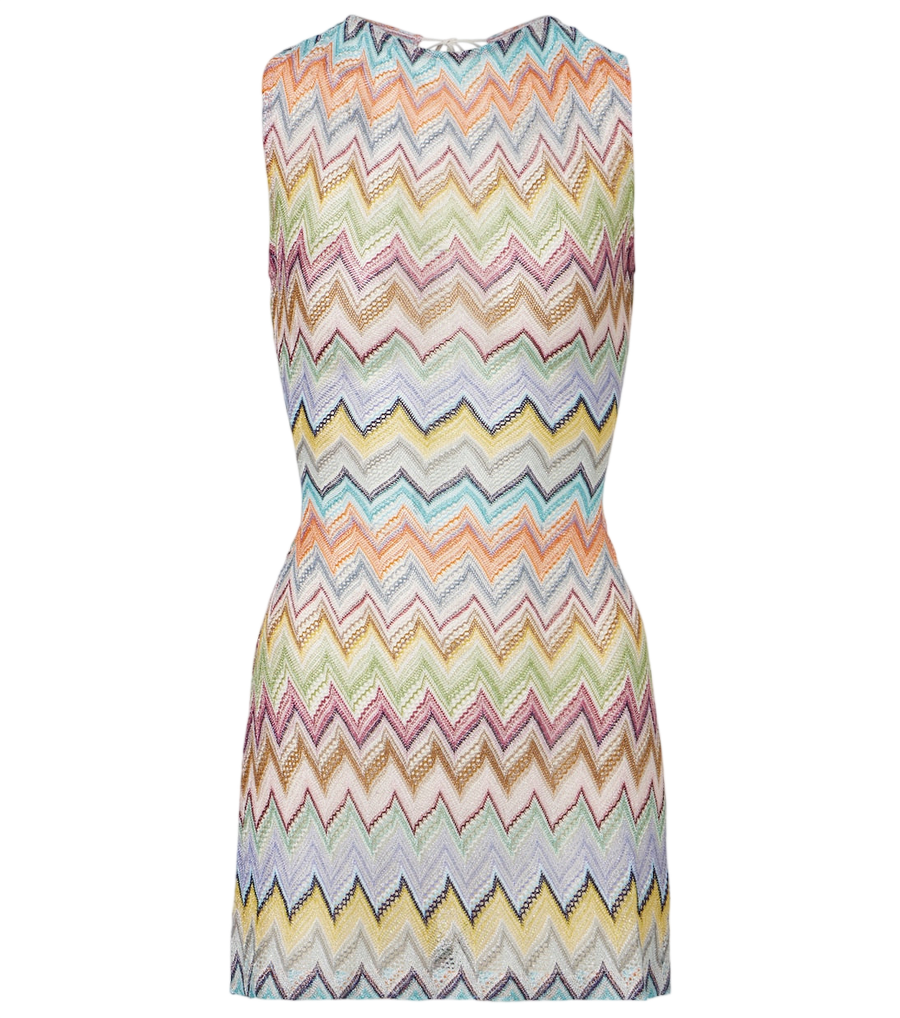 Missoni Zigzag lamé minidress