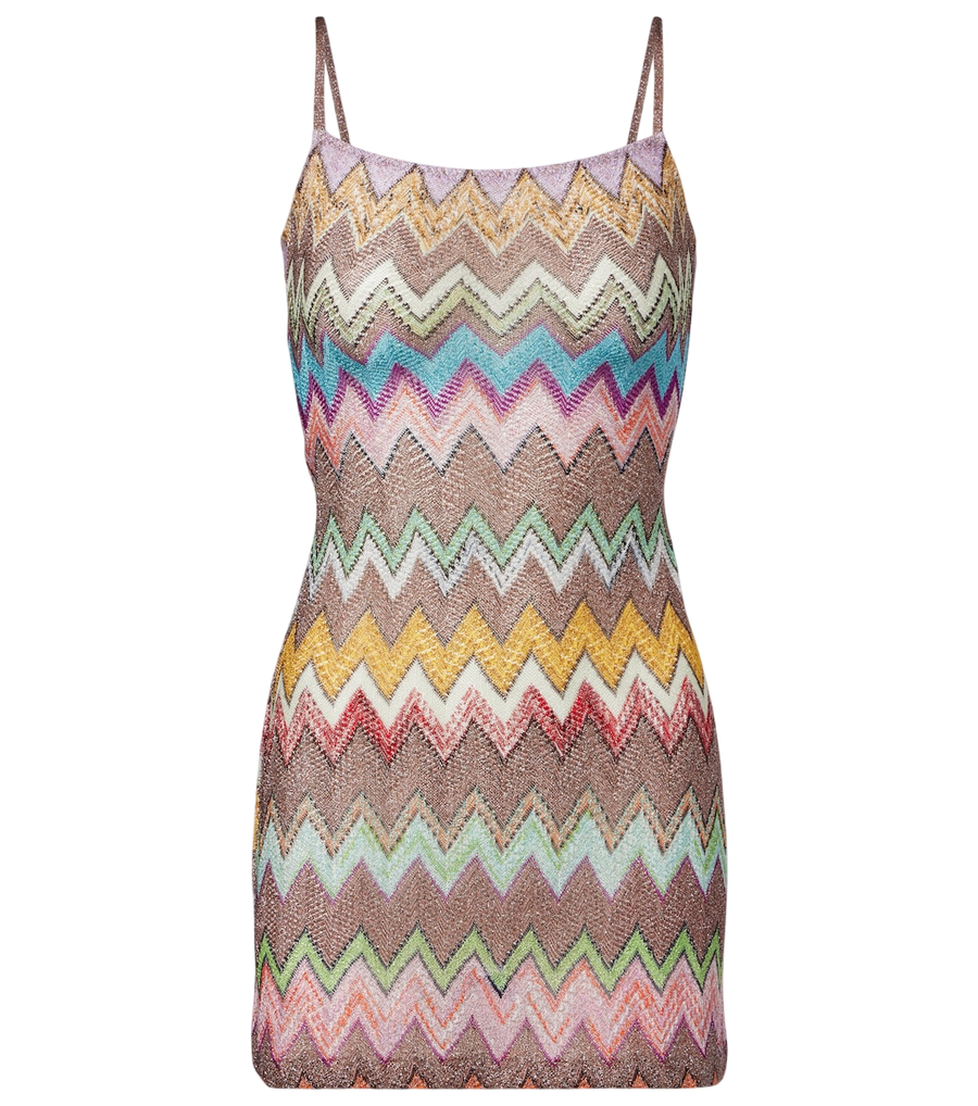 Missoni Zigzag lamé minidress