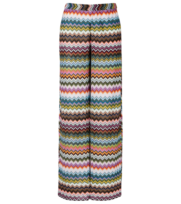 Missoni Zigzag lamé palazzo pants