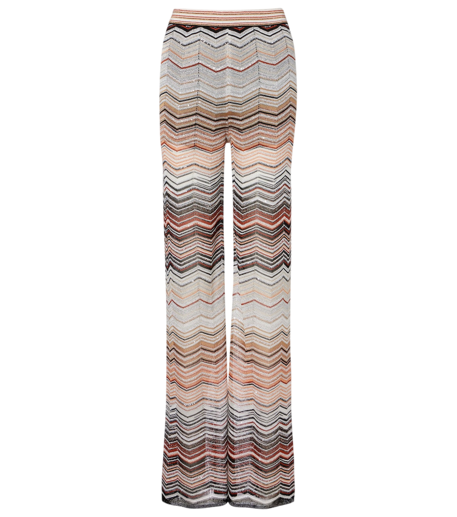 Missoni Zigzag lamé wide-leg pants