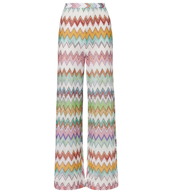 Missoni Zigzag lamé wide-leg pants