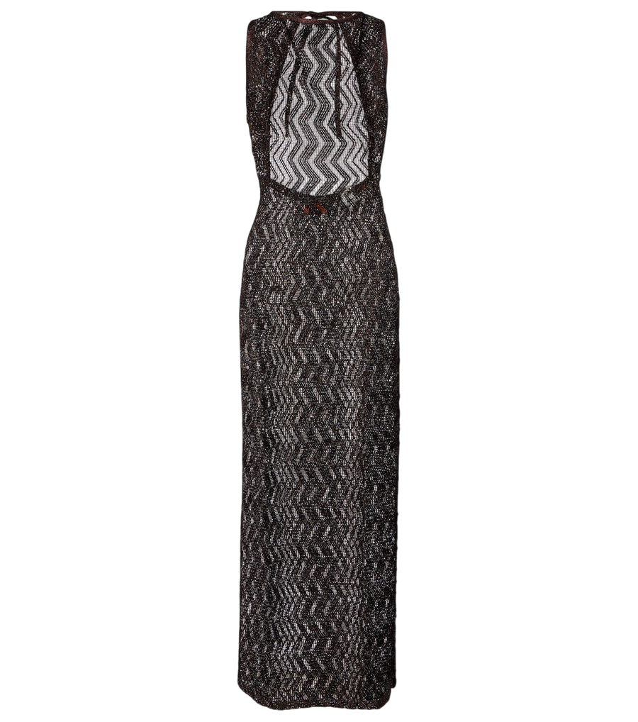 Missoni Zigzag sequined beach cover-up