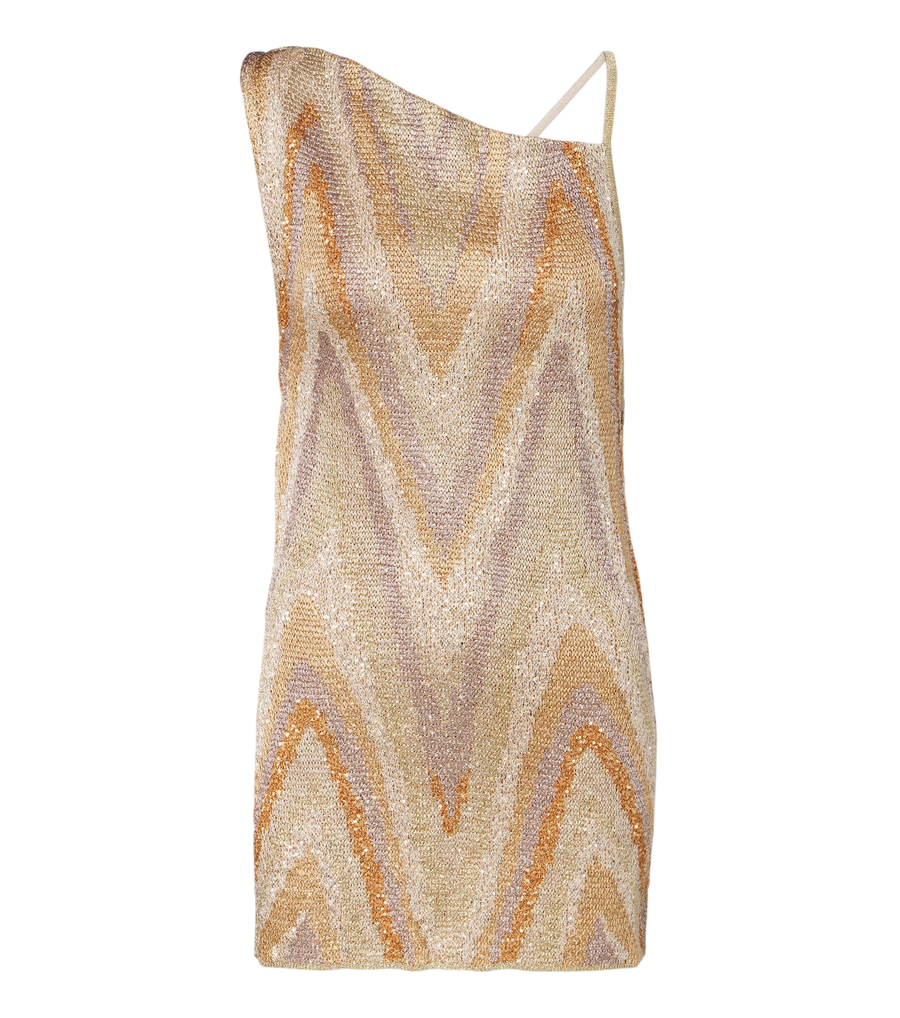 Missoni Zigzag sequined lamé top