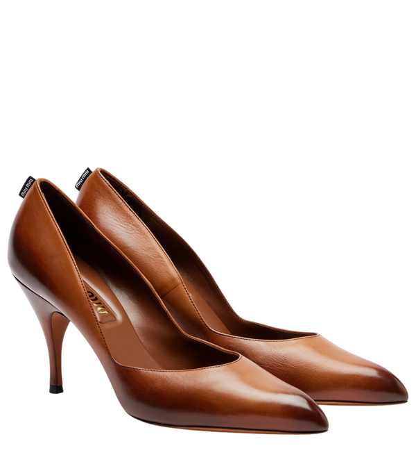 Zapatos de salón Miu Miu de 85 mm en piel