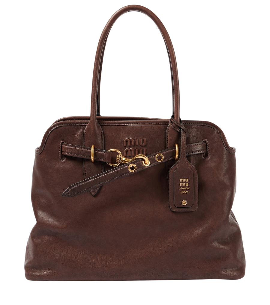 Miu Miu Adventure Large leather shoulder bag