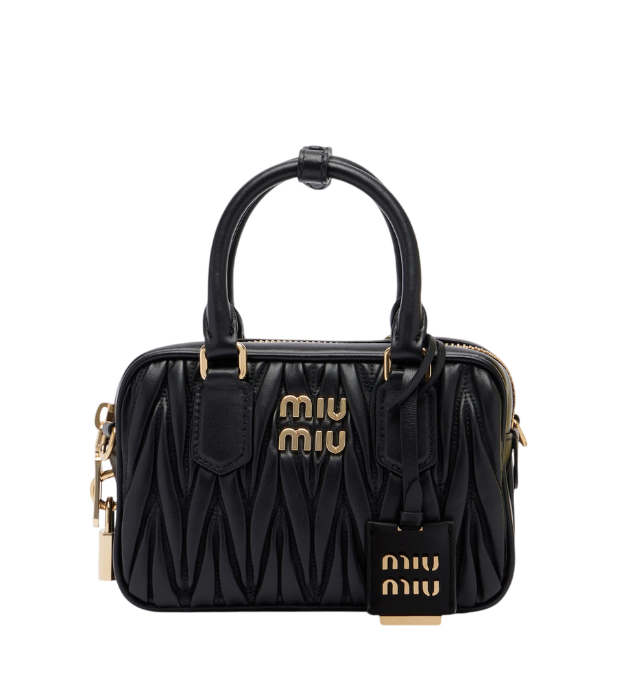 Bolso de mano Miu Miu Arcadie de piel matelassé