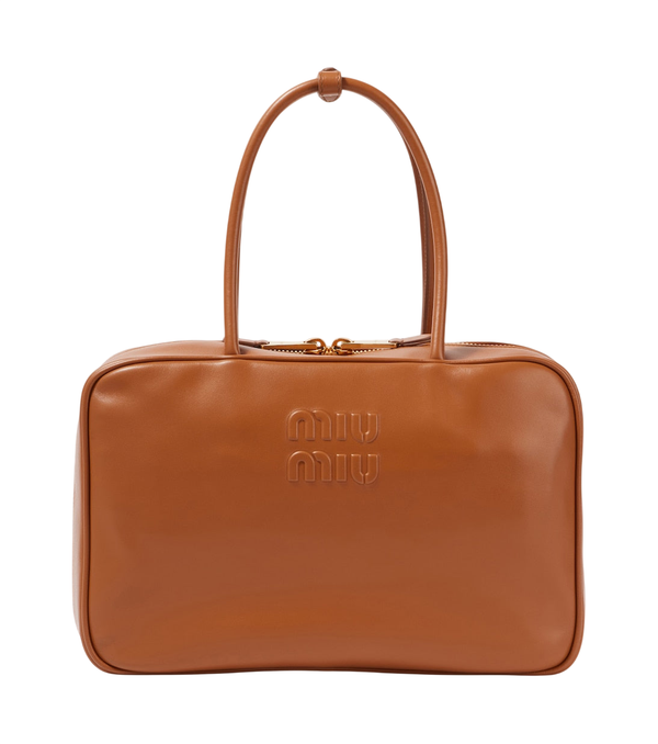 Grand sac cabas Miu Miu Beau en cuir