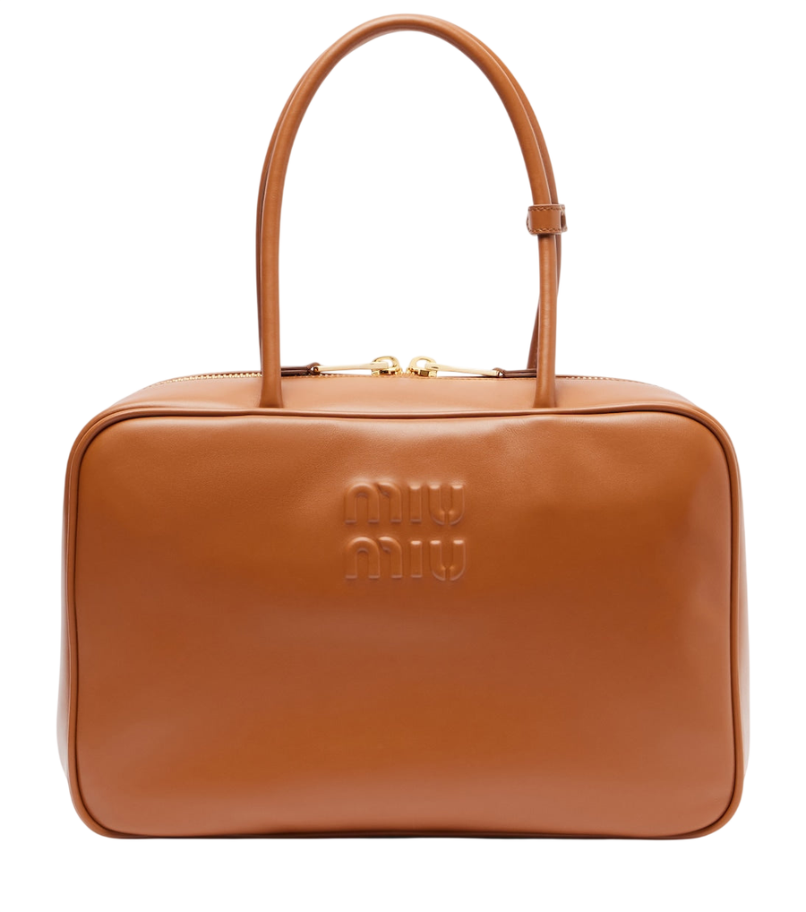 Miu Miu Beau leather tote bag