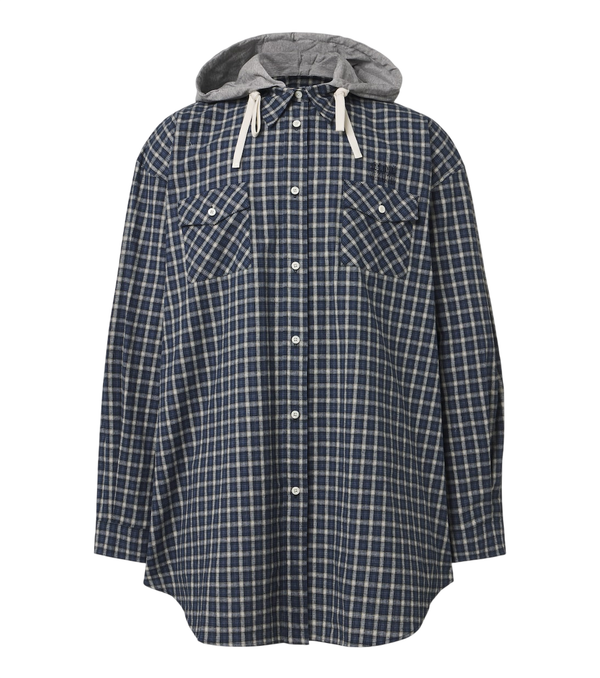 Miu Miu Checked cotton flannel overshirt