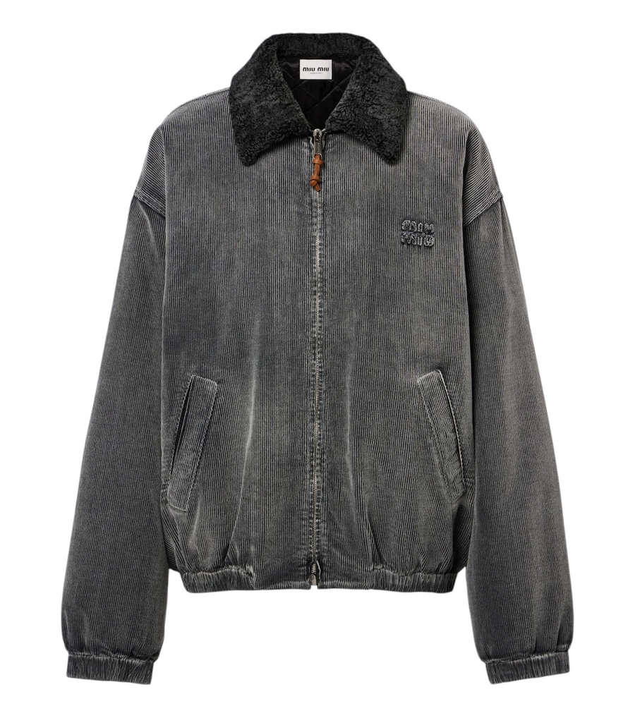 Miu Miu Corduroy cotton bomber jacket