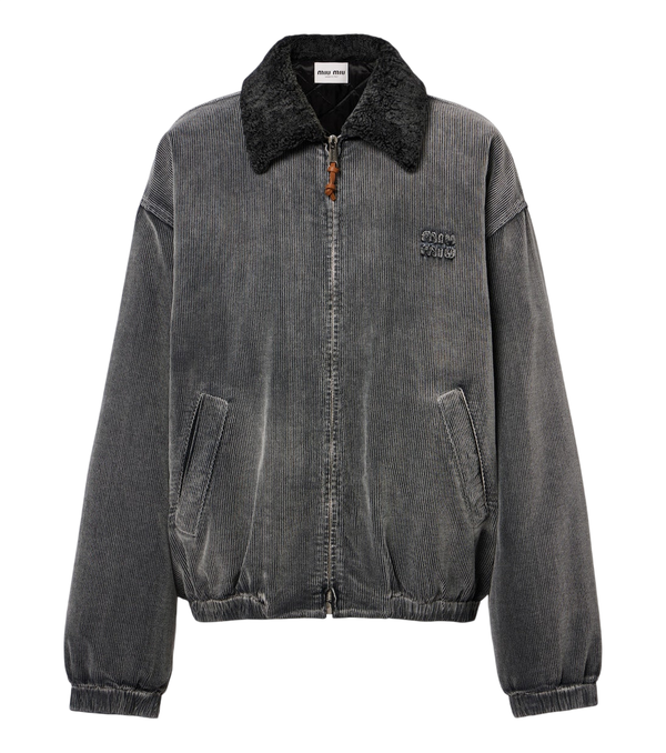 Miu Miu Corduroy cotton bomber jacket