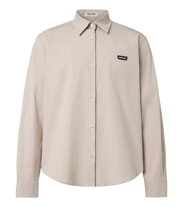Miu Miu Cotton-blend poplin shirt