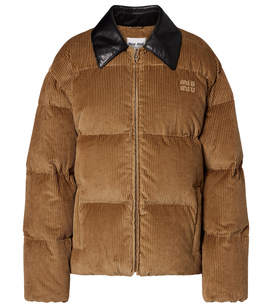 Miu Miu Cotton corduroy down jacket