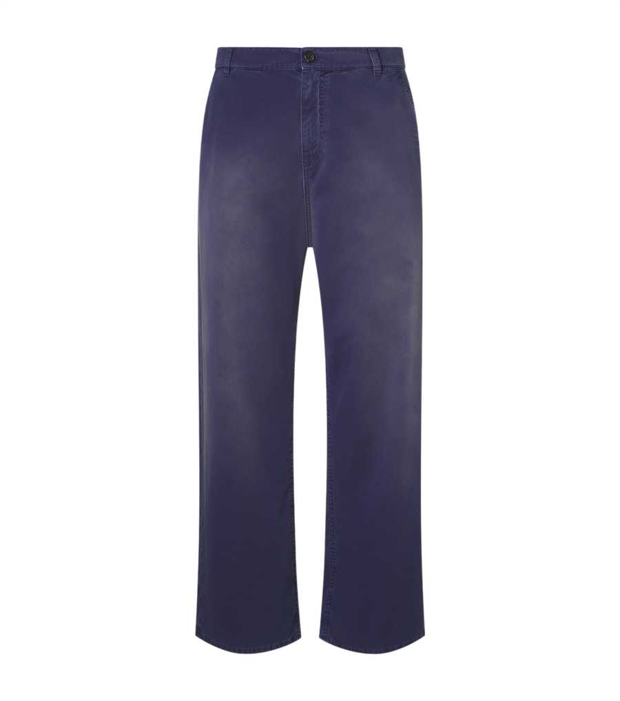 Miu Miu Cotton gabardine wide-leg pants