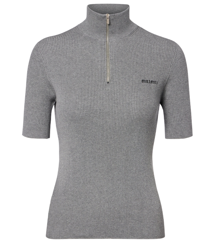 Miu Miu Cotton half-zip sweater [white-bg-v2:23d25548-b0fc-4a2c-90fb-64b42875fb18]