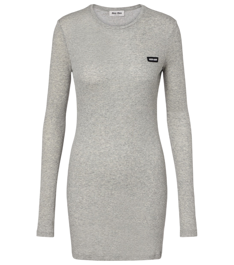 Mini-robe Miu Miu en jersey de coton