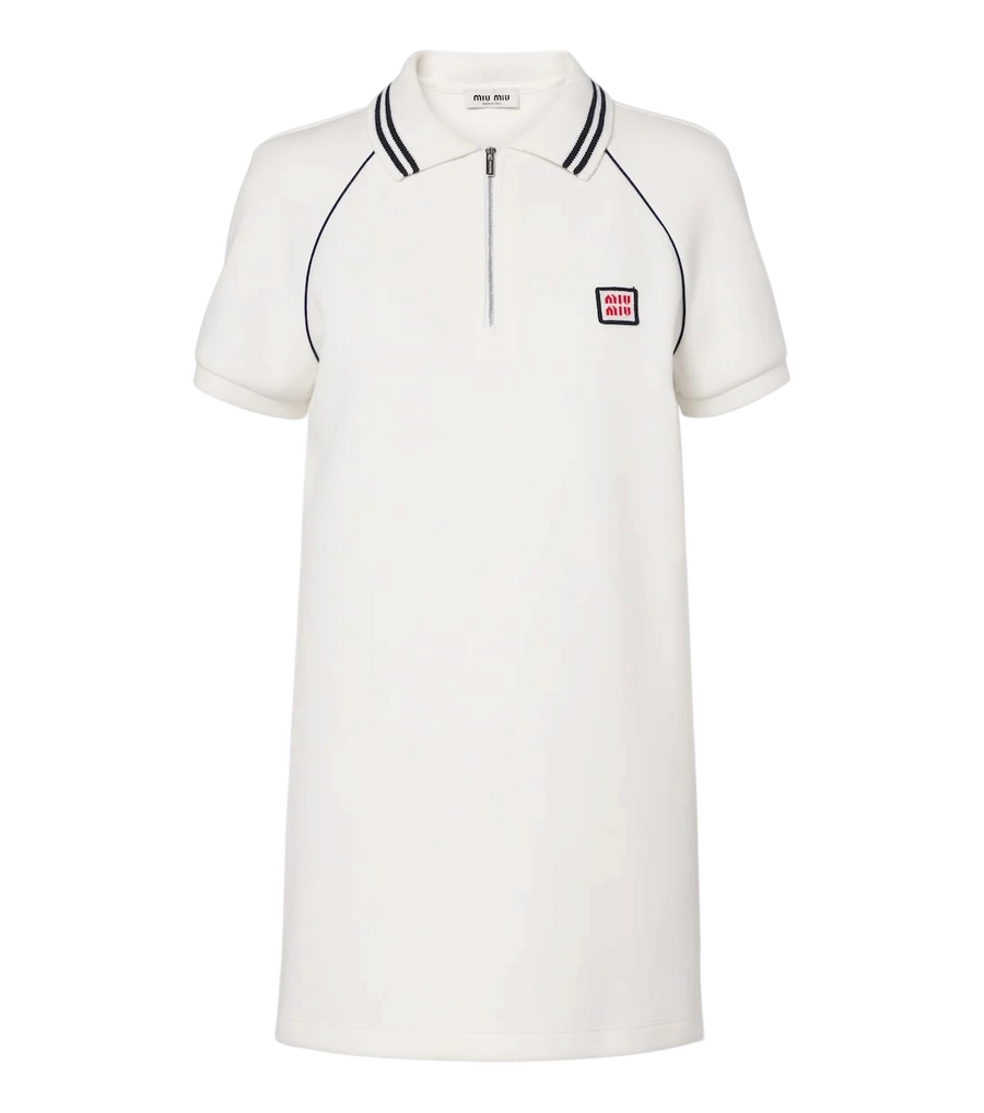 Miu Miu Cotton piqué polo dress