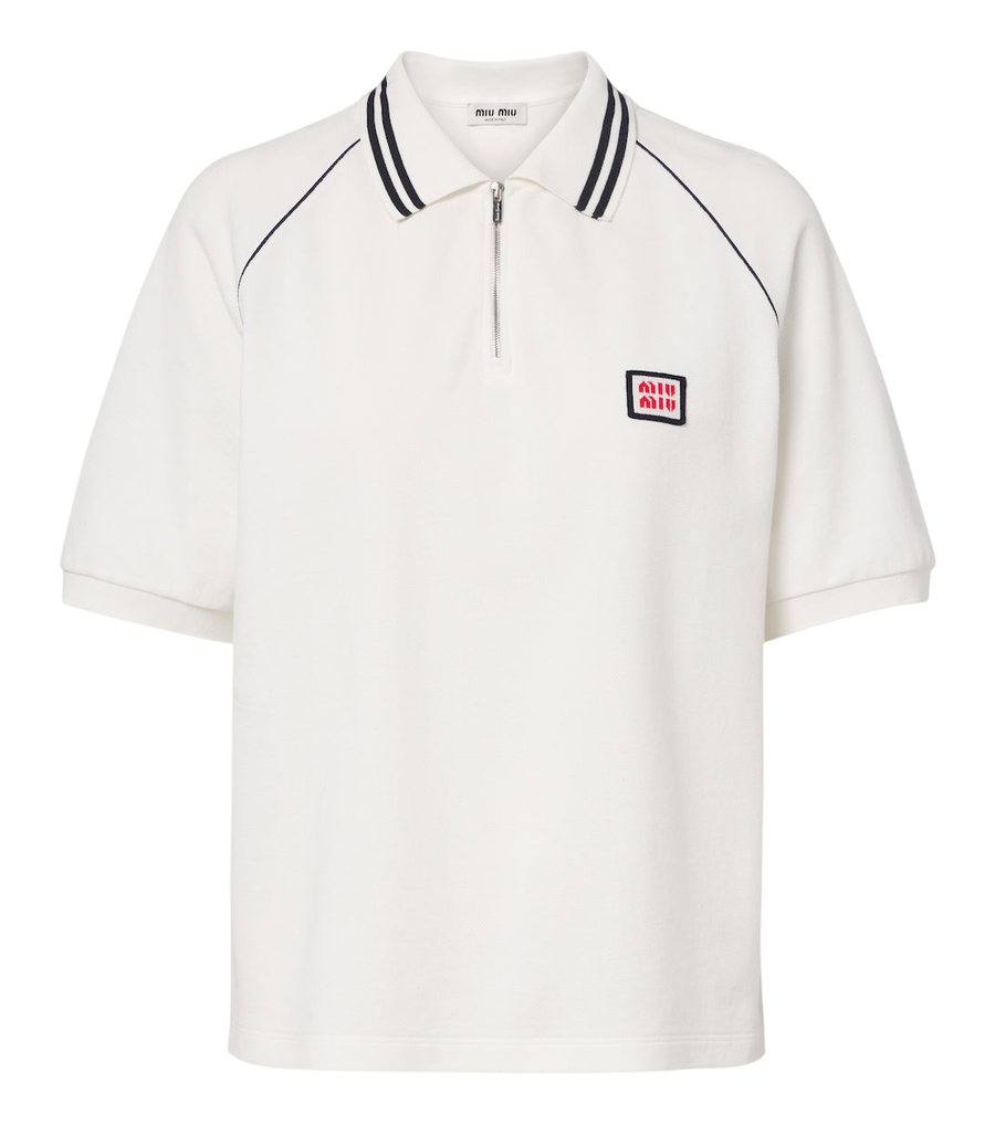 Miu Miu Cotton piqué polo shirt