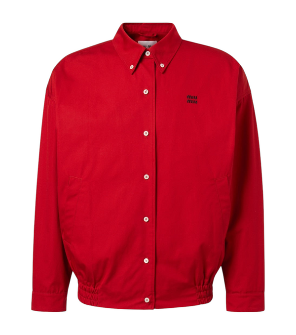 Miu Miu Cotton poplin blouson