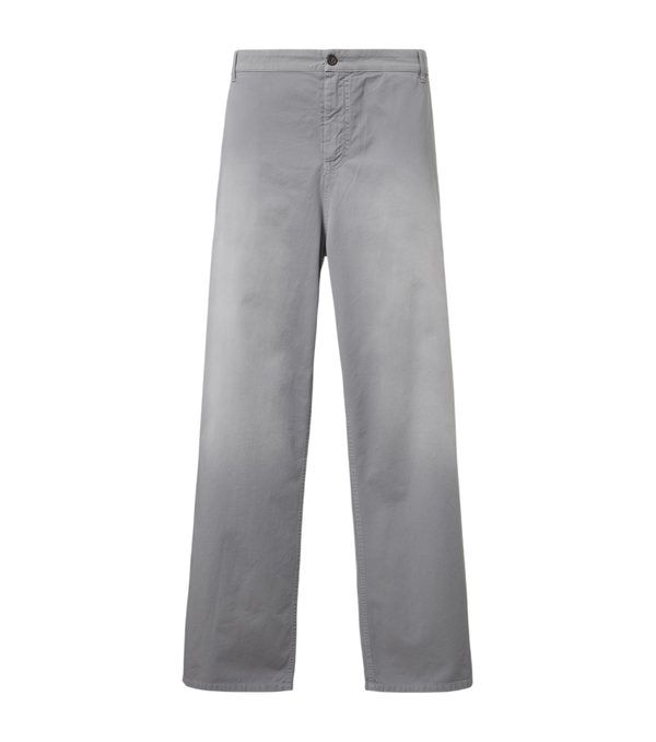 Miu Miu Cotton twill wide-leg pants
