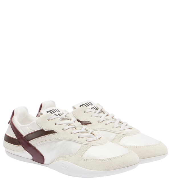 Zapatillas Gymnasium de Miu Miu con ribete de ante